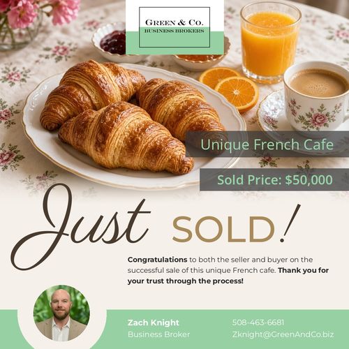 Just sold: Unique French cafe, $50,000
